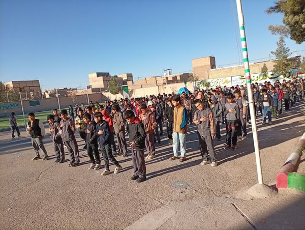 تجدید پیمان انقلاب و اهل بیت (ع) در دبستان شهید پسندیده فدافن