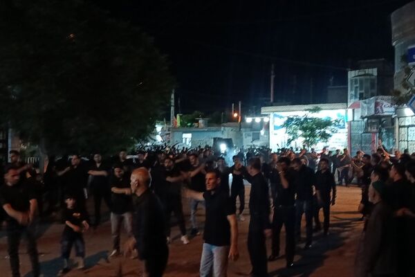 عزاداری شب نهم محرم الحرام در روستای رزق آباد 