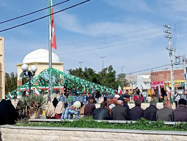 راهپیمایی 22 بهمن در لارستان 