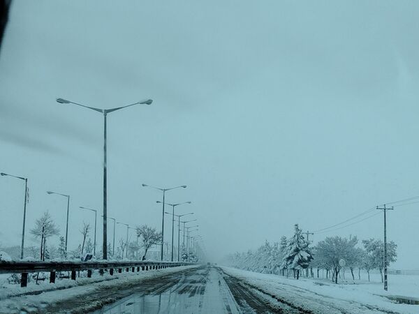جلوه های زیبا از بارش برف در شهرستان نیشابور 