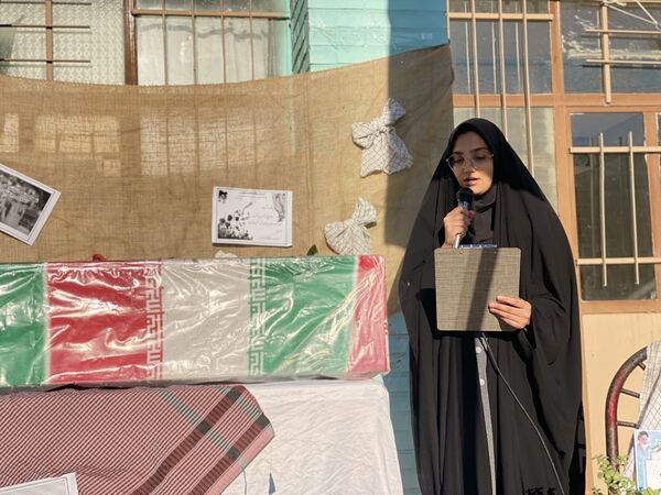 مراسم استقبال از شهید گمنام در شهرستان مه‌ولات