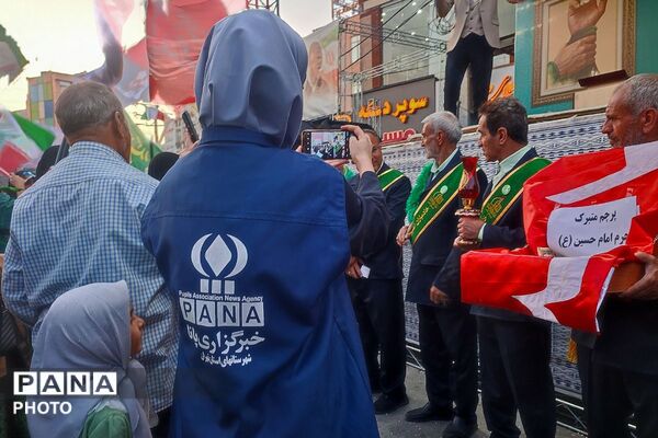 روایت غدیر از قاب خبرنگاران  نوجوان پرشور پانا در راهپیمایی شهرستان قدس