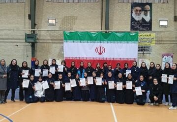  «جام اقتدار ایران» دختران در ناحیه ۴ شیراز