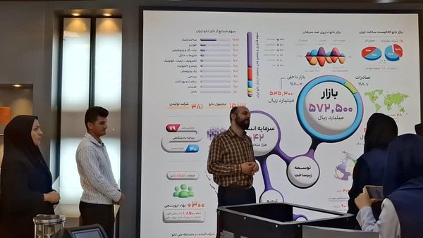 بازدید خبرنگاران‌پانا از نمایشگاه ستاد توسعه فناوری های نانو و میکرو