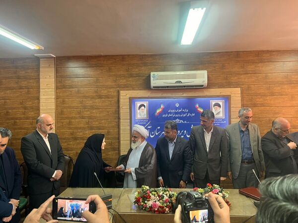 جلسه تودیع و معارفه رئیس آموزش و پرورش شهرستان آبیک