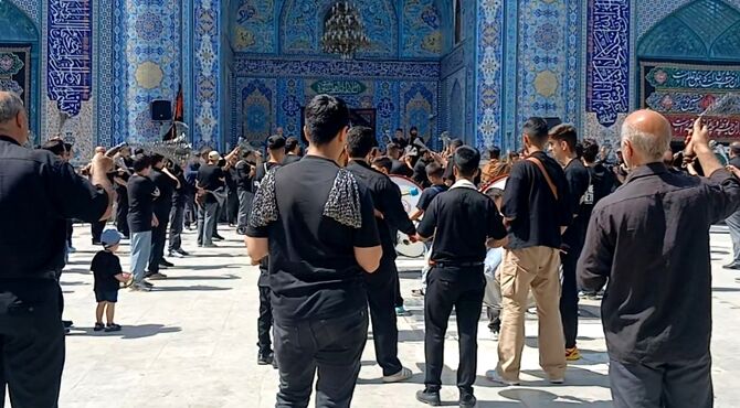 عاشورا در آغوش دو امامزاده؛ سوگ حسین (ع) در آستان مقدس امامزاده ابوالحسن و ابراهیم