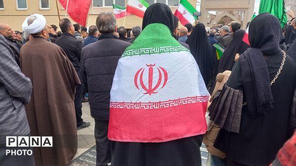 تشییع پیکر پاسدار شهید در شهرستان خواجه
