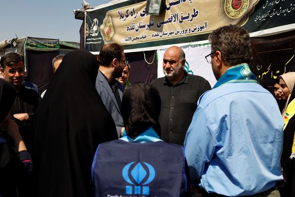 بازدید قائم مقام سازمان دانش‌آموزی از موکب‌های آذربایجان غربی