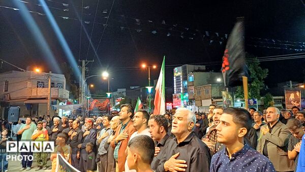 خروش حسینیان در کوهدشت؛ طنین سوگ در میدان امام خمینی(ره)
