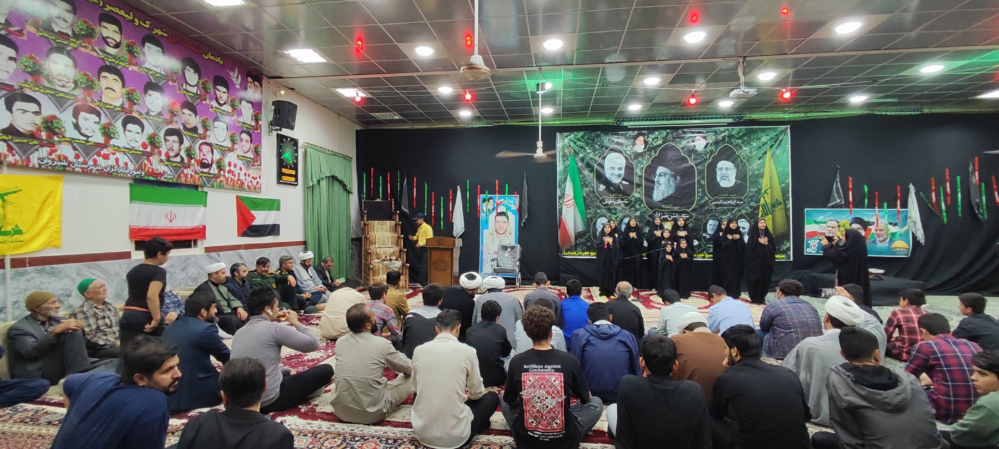 اجتماع امت حزب الله شیروان در پی شهادت شهید سید حسن نصرالله و حمایت از جبهه مقاومت و محکوم کردن رژیم صهیونیستی
