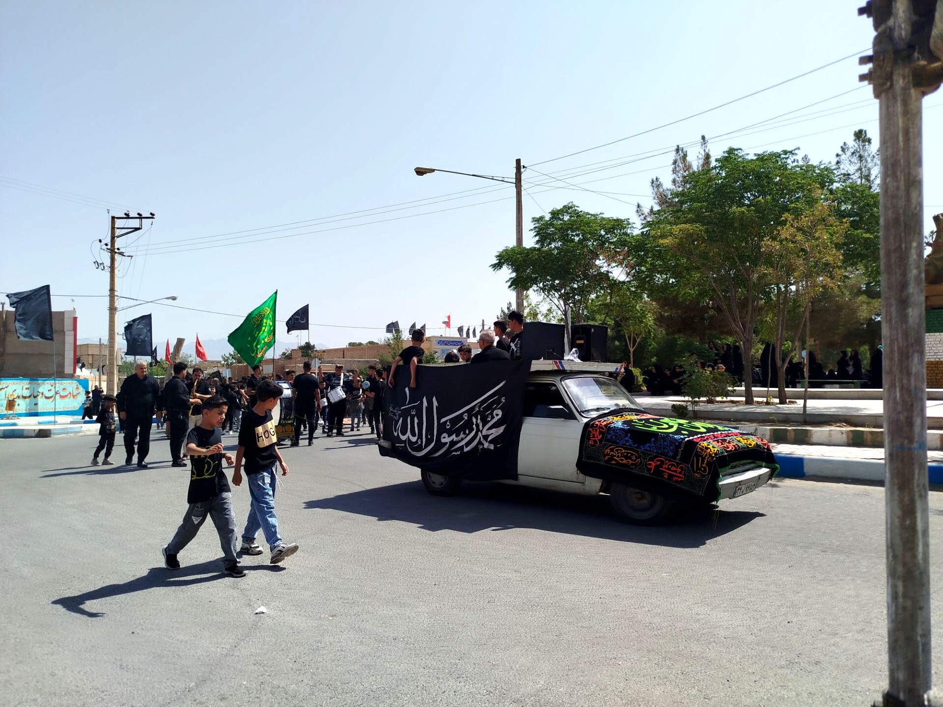 حضور پر شور کودکان و نوجوانان روستای فدافن در هیئت‌ها