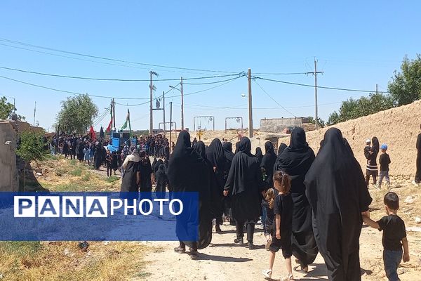 مراسم گرامیداشت تاسوعای حسینی در روستای گزکوه 