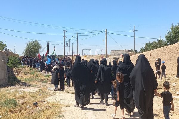 مراسم گرامیداشت تاسوعای حسینی در روستای گزکوه 