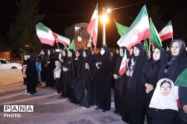 راهپیمایی اربعین رهبر شهید و دانش‌آموزان مدرسه شجره طیبه در کوهنانی 
