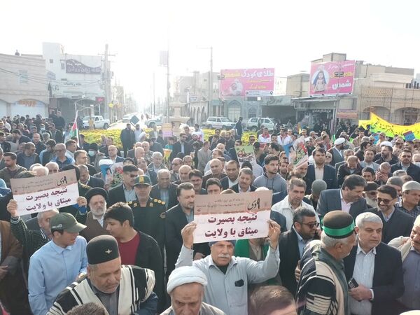 تجدید بیعت مردم بهبهان با انقلاب اسلامی در حماسه ۹ دی