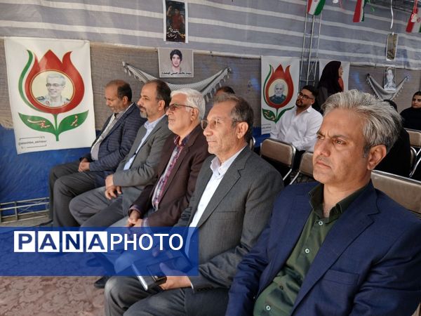  آیین تجدید میثاق دانش‌آموزان هنرستان امام حسن مجتبی (ع) با شهدای غواص دریادل