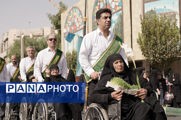 جلوه هایی از کاروان نمادین ورود کریمه اهل بیت به قم