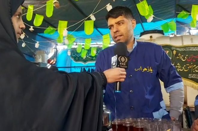 اینجا همه خادم چهاره معصوم(ع) هستیم