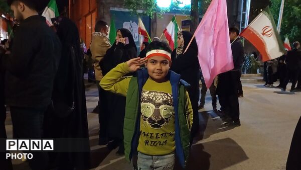 حضور پرشور کودکان و نوجوانان در قلب نیشابور 