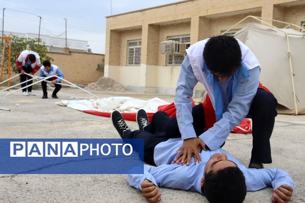  مانور زلزله در تنگستان 