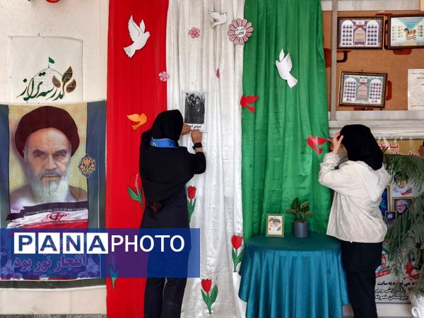 آماده‌سازی مدرسه حجاب باخرز برای دهه فجر و زنگ انقلاب