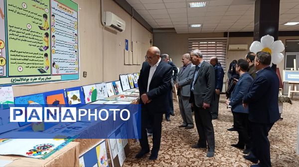افتتاح نمایشگاه هنری دانش‌آموزی در دبستان دوره دوم سلیمانی