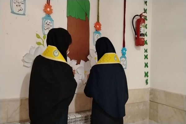 آماده سازی آموزشگاه شهید مجید دهنوی به مناسبت دهه فجر و نیمه شعبان