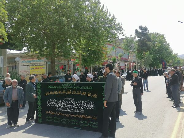 دسته‌روی هیات مذهبی سملقان در سالروز شهادت امام جعفر صادق(ع)