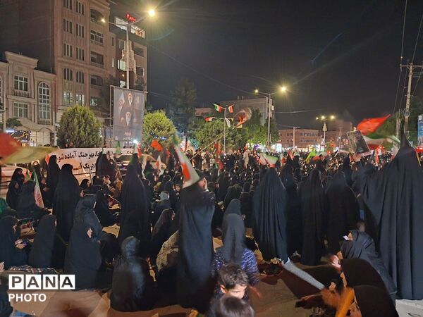 شب تاسوعا در بلوار فضل نیشابور 