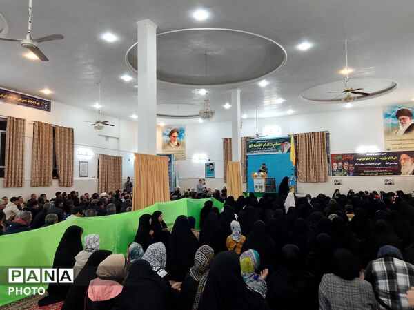 مراسم وداع با شهید علی‌اکبر خوافی در شهرستان میان‌جلگه