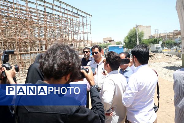 بازدید اصحاب رسانه قم از پروژه‌های در حال تکمیل شهرداری 