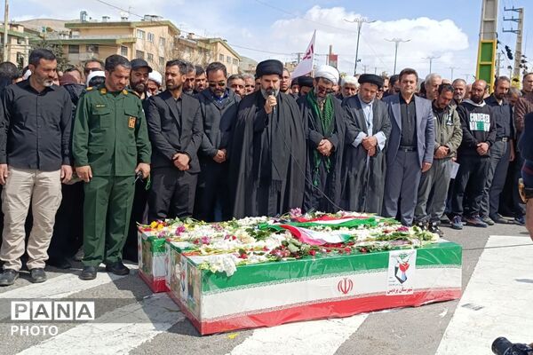 پردیس میزبان تشییع و تدفین پیکر خانواده شهید دهقان‌زاده 