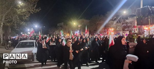 جلوه هایی از حضور باشکوه مردم آشخانه در راهپیمایی