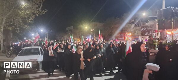 جلوه هایی از حضور باشکوه مردم آشخانه در راهپیمایی