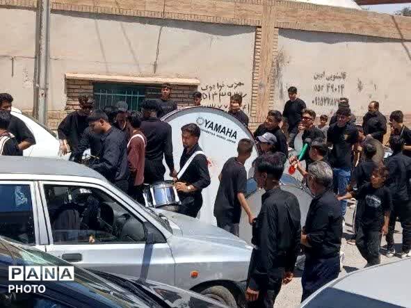 در هشتمین روز ماه محرم طنین نوای یا حسین در کوچه‌های فدافن پیچید
