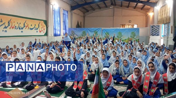 آیین نواختن زنگ پدافند غیرعامل در زاوه