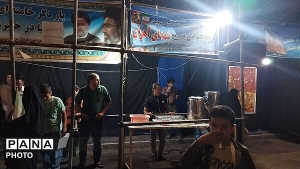 گذری بر موکب شهدای روستای آهوان در هشتاد و هشتمین شب 
