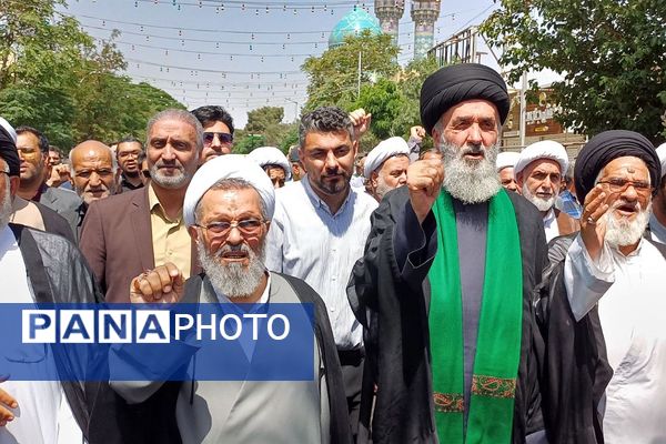 تشییع و وداع با پیکر مطهر زوج شهید سبزواری