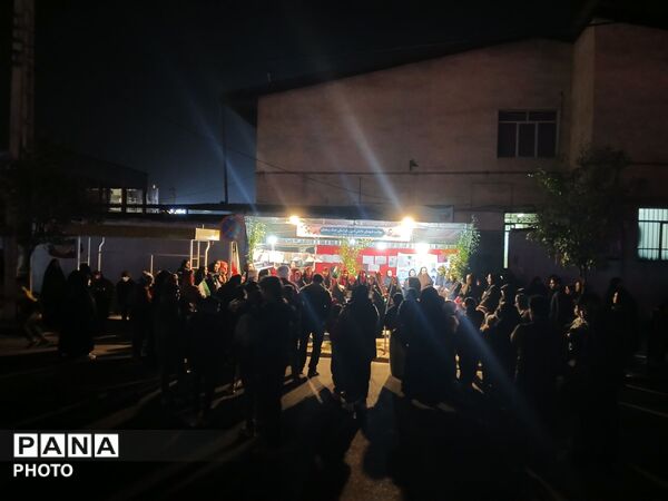 هفتمین شب از برپایی موکب اداره آموزش و پرورش کردکوی