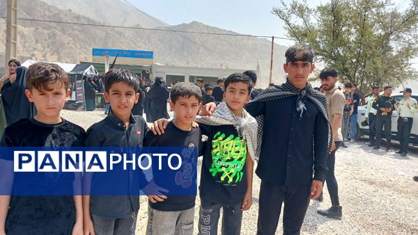 مراسم عاشورای حسینی در گلزار شهدای شهرستان لنده