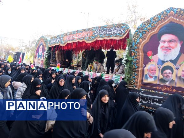 استقبال از شهدای گمنام در شهرستان بجنورد 