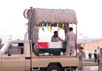 بندرخمیر غرق در احترام به پاسداران نام‌آشنای وطن شد 