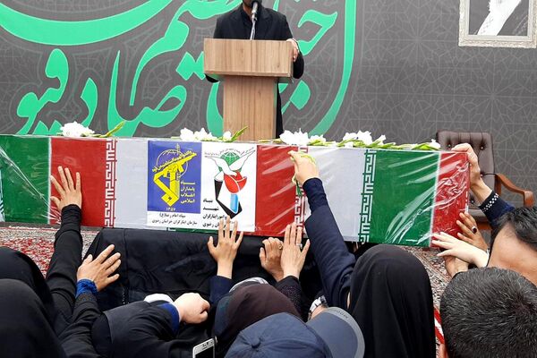 تشیع پیکر شهید مجید شخصی در مشهد