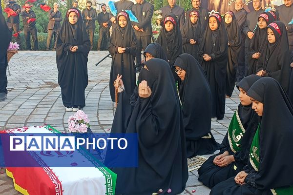 افتتاحیه یادمان شهدای گمنام بوستان ارغوان در نیشابور 