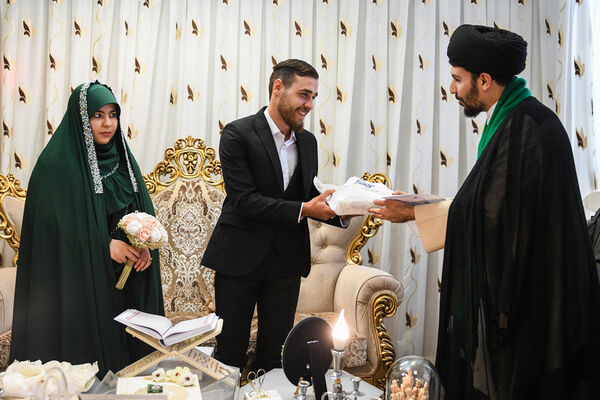 پیوند آسمانی زوج‌های جوان در مسجد مقدس جمکران