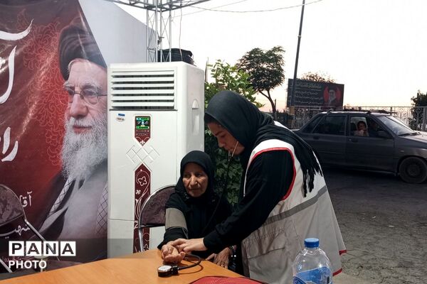 قرارگاه مرکزی اسکان مراسم وداع و تشییع رهبر شهید توسط شهرداری نصیرشهر