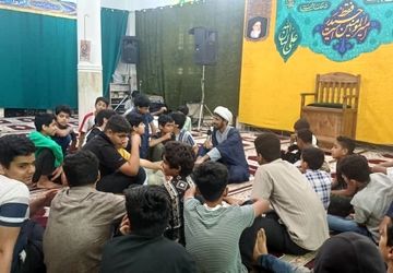 اعتکاف دانش‌‌‌‌آموزی روستای دهو میناب