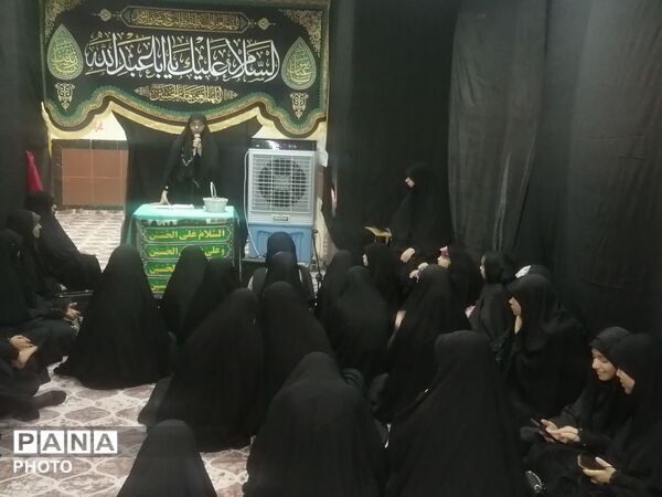 مراسم هفتمین شب عزاداری اباعبدالله الحسین در کانون عاطفه کاشمر