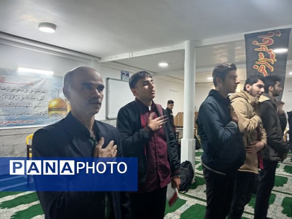 عزاداری شهادت حضرت فاطمه (س) در دبیرستان نمونه دولتی آیت الله خامنه‌ای