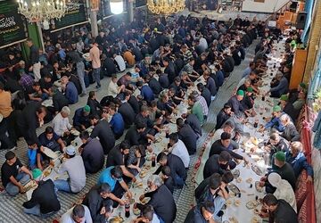 هئیت عزاداری مسجد جامع شهربار نیشابور در روز تاسوعای حسینی 